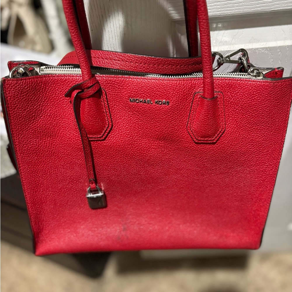 Michael Kors Scarlet Leather Tote